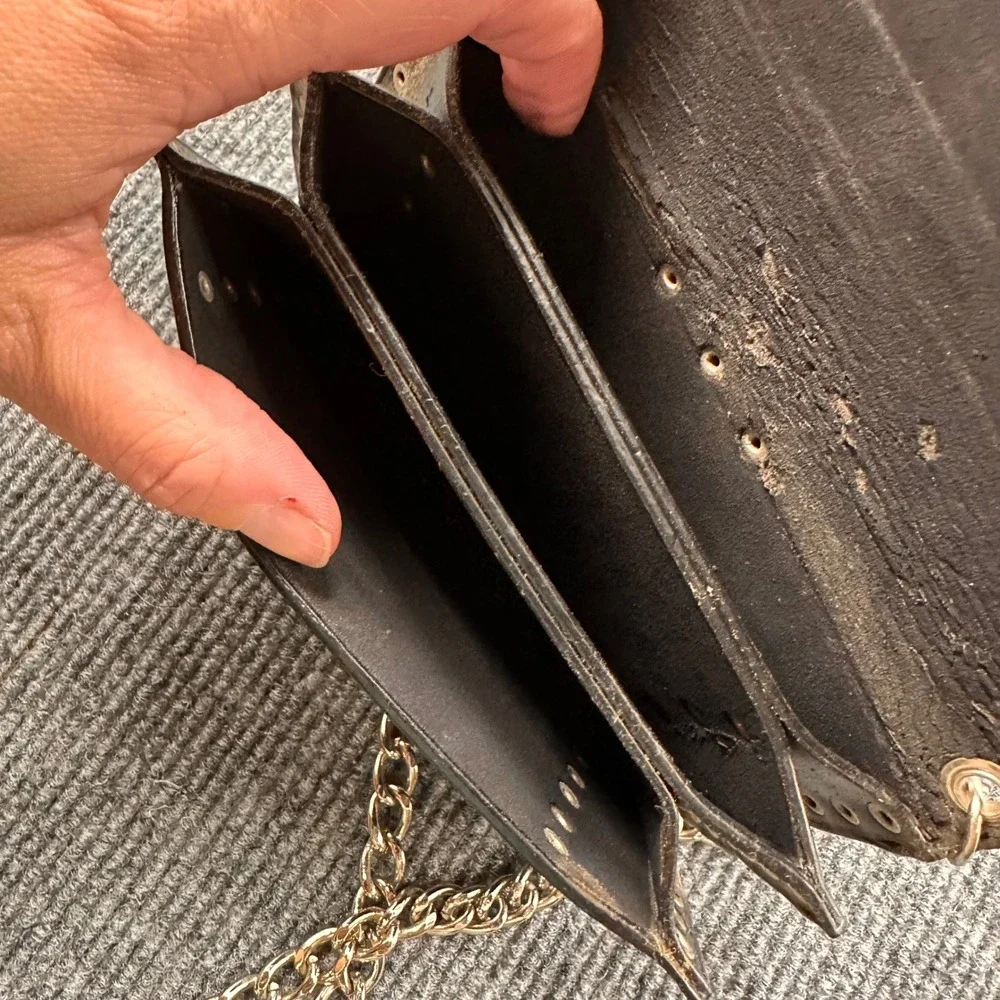 Harley Davidson Trucker Wallet Studded Eagle Biker Black 90s Casual READ